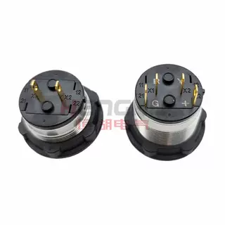 工图GK22mm单色三色LED面板指示灯IP67触点PCB安装S22FH-L2CE认证 - 图片 2