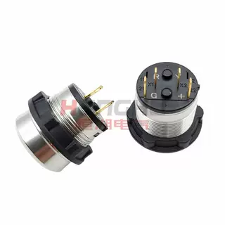 工图GK22mm单色三色LED面板指示灯IP67触点PCB安装S22FH-L2CE认证 - 图片 3