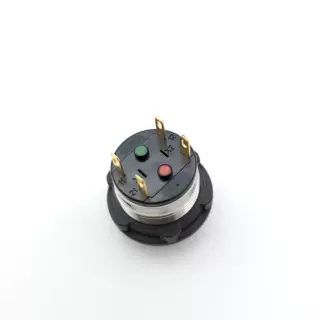 工图GK22mm金属不锈钢平钮启动停止整面带灯SF22FD-11L IP67防水 - 图片 3