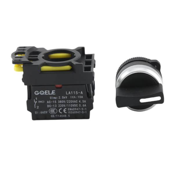 高桥GQELE22mm防水自锁复位旋转按钮一常开闭LA115-A5-11X启转换 - 图片 2