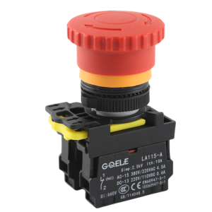 高桥GQELE22mm防水自锁急停钮按停止STOP钮一常开闭LA115-A5-11ZS