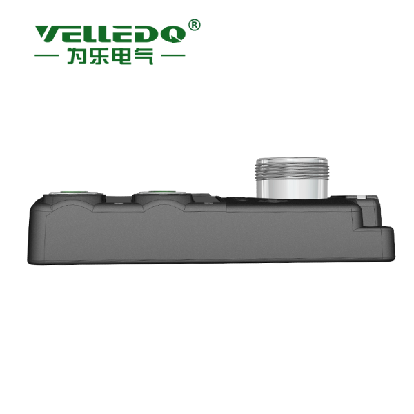 为乐电气VELLEDQ M12带插头4口分线盒分配器PNP NPNM12-A3-4K4P-M23 - 图片 3