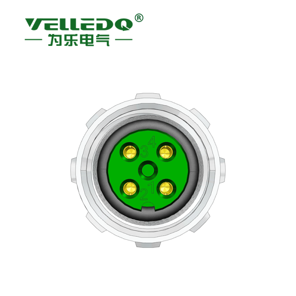 为乐电气VELLEDQ 预铸线束连接器单端双端直头弯头Y型M12-M04T-3.0PVC - 图片 4