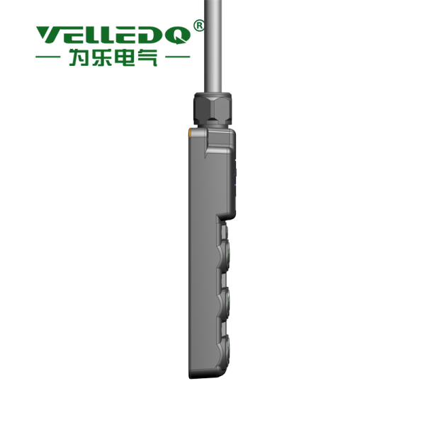 为乐电气VELLEDQ M12带线6口分线盒分配器PNP NPNM12-A3-6K4P-3.0PVC - 图片 2
