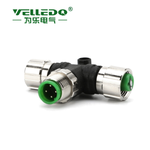 为乐电气VELLEDQ M12T型现场安装连接器一分二 5转4 4转4