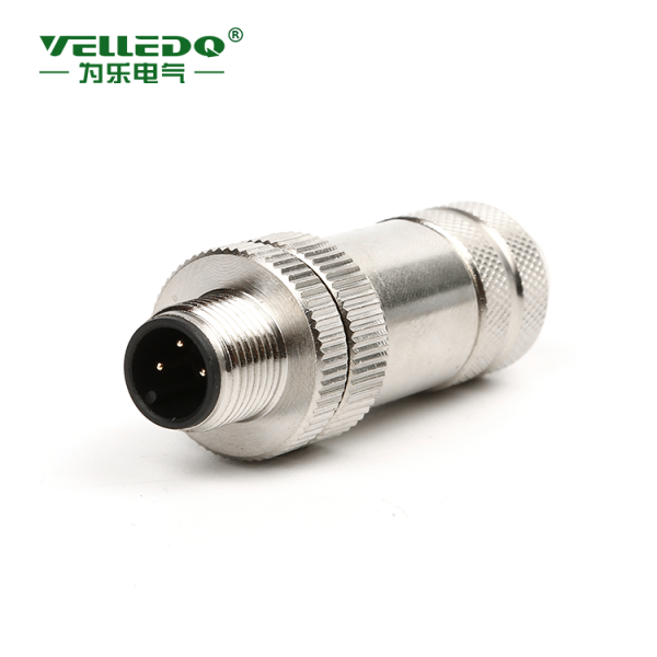 为乐电气VELLEDQ 现场安装连接器带屏蔽M12P-M04T - 图片 2