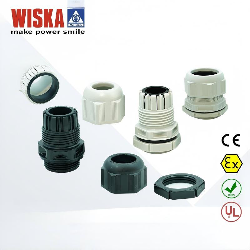 WISKA德国进口ESKVSET16202532405063防水尼龙电缆接头UL认证