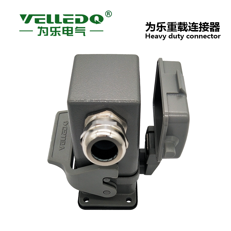 为乐电气VELLEDQ重载连接器外壳H10B-TSH-24B-M20532PG-K-F1L-CV - 图片 4