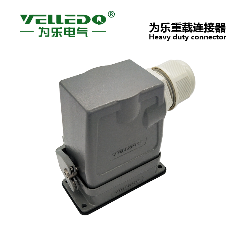 为乐电气VELLEDQ重载连接器外壳H10B-TSH-24B-M20532PG-K-F1L-CV - 图片 2
