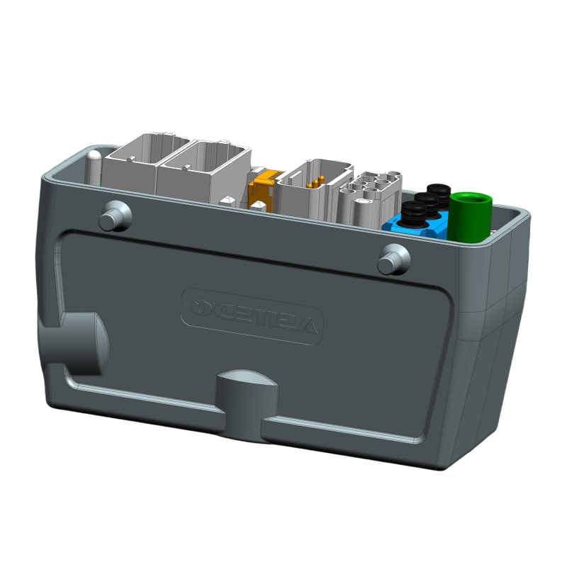 为乐电气VELLEDQ模块化气电网一体重载连接器插头H2416106B-NUA3 - 图片 2