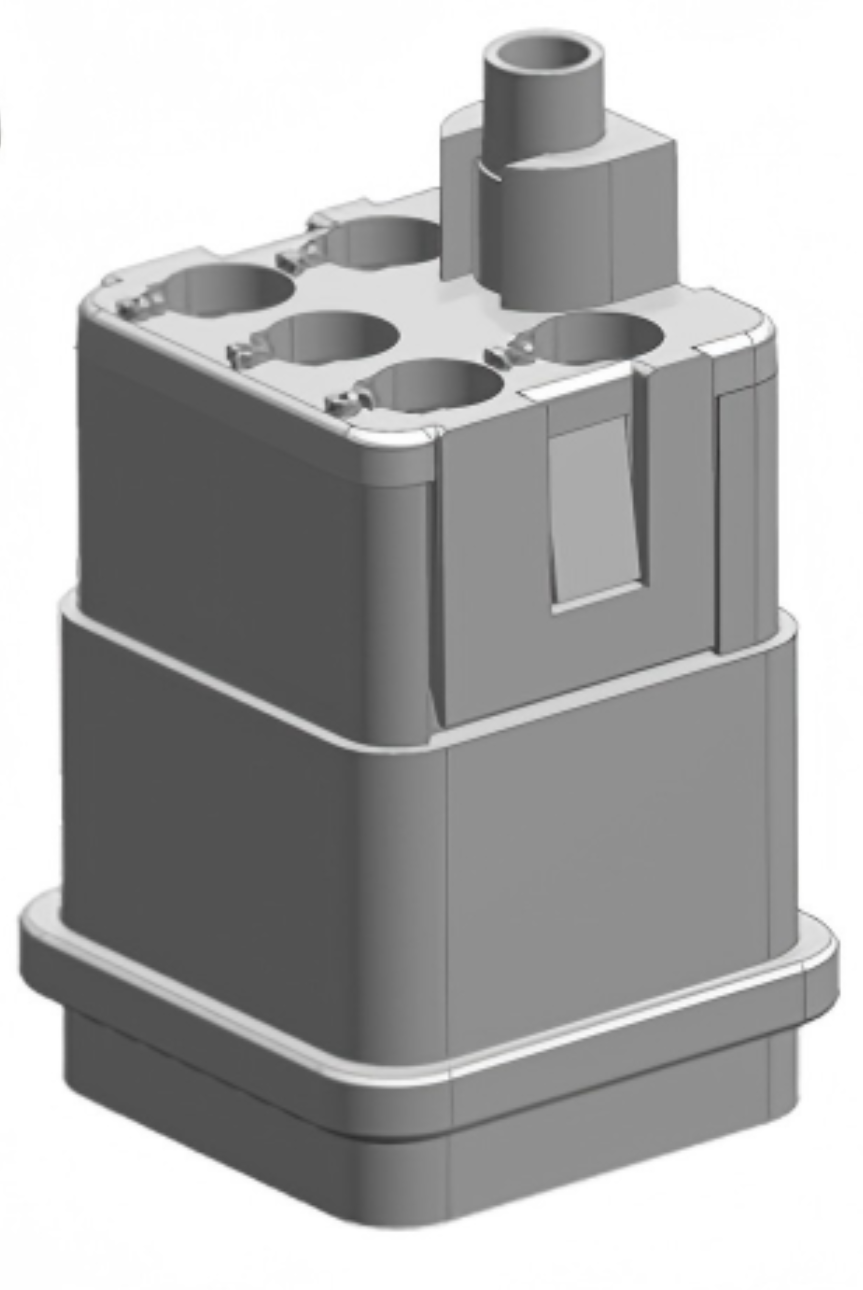 为乐VELLEDQ重载连接器公母HQ-001234578.1-MF/0-MFC螺钉冷压连接 - 图片 2